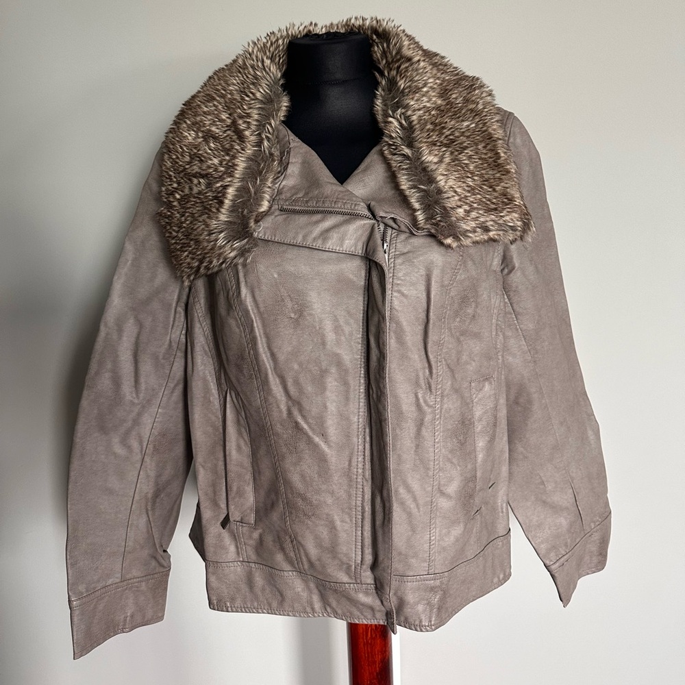 Lane Bryant Jacket with (removable) Fur Collar